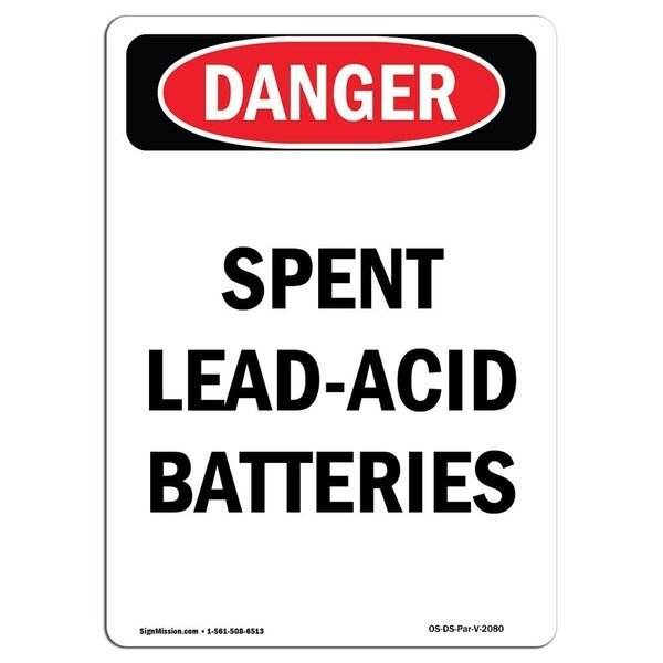 Safety Sign, OSHA Danger, 24